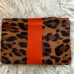 Leopard makeup bag